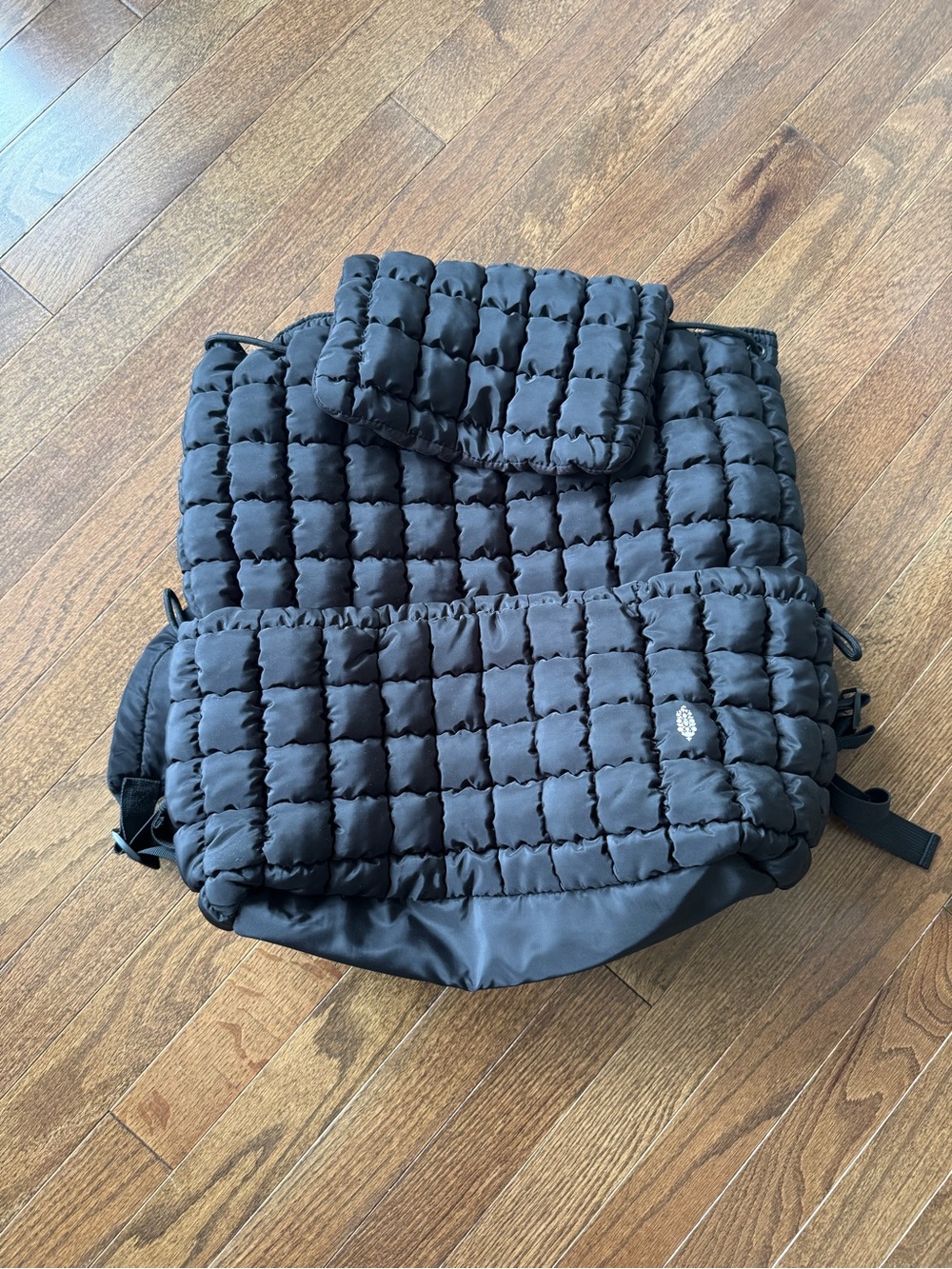 Free People Movement quilted hiker backpack black